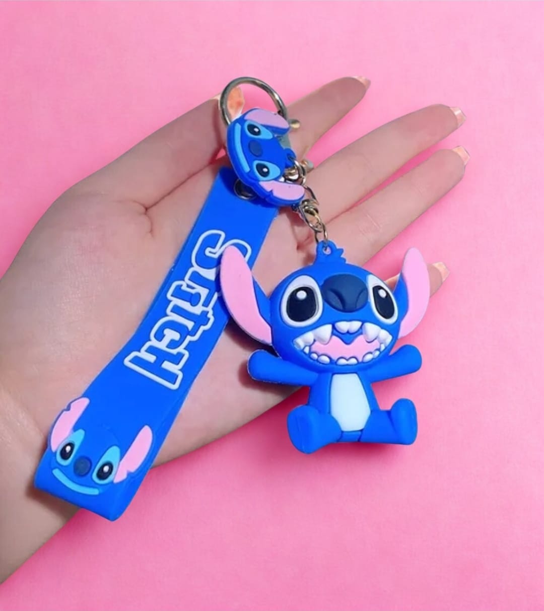Cute 3D Cartoon Keychain Stitc-h Individual or Pair
