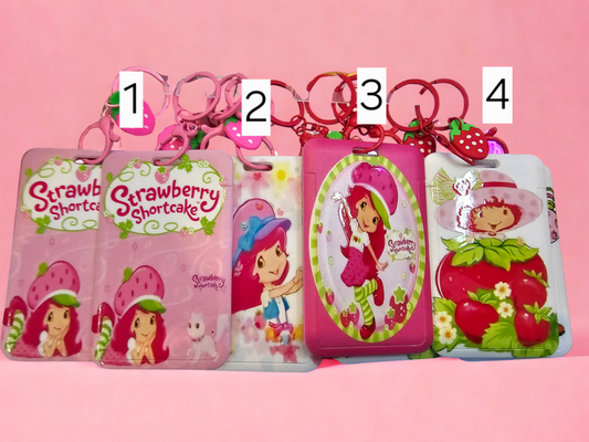 ID Keychains Holders Strawberry S Huntrx Lover's Gifts Ideas
