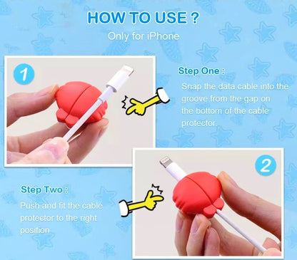 Charm Cable Protector Cartoons Lover's