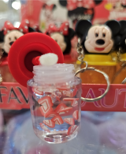 Lip Gloss Keychain Favor B Minnie Head