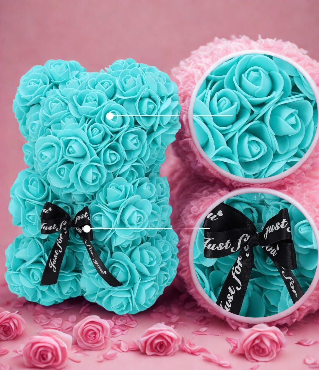 Teddy Bear Eternal Flowers