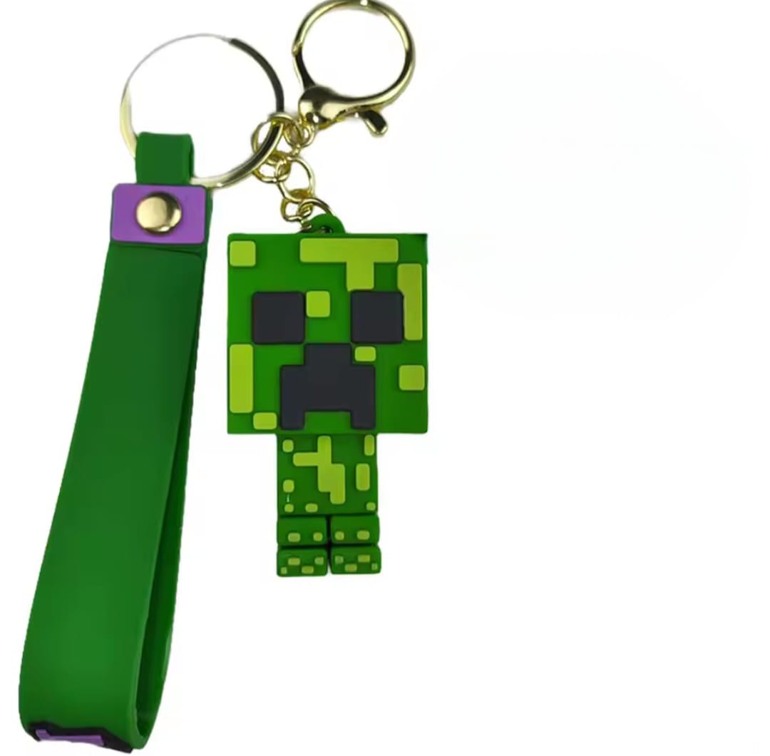 Cute 3D Cartoon Keychain Minecraft
