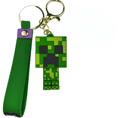 Cute 3D Cartoon Keychain Minecraft