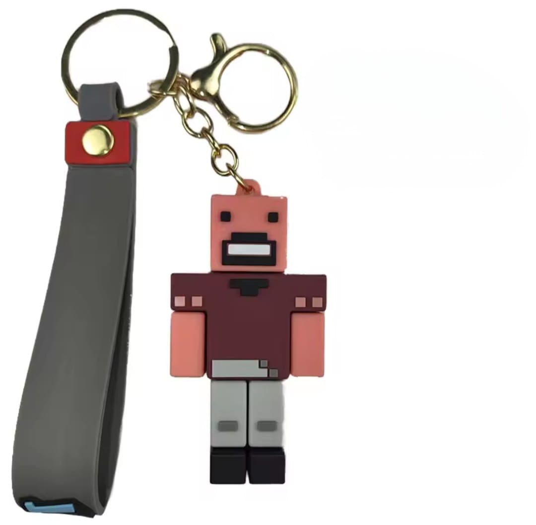 Cute 3D Cartoon Keychain Minecraft