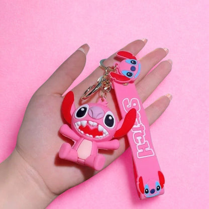 Cute 3D Cartoon Keychain Stitc-h Individual or Pair