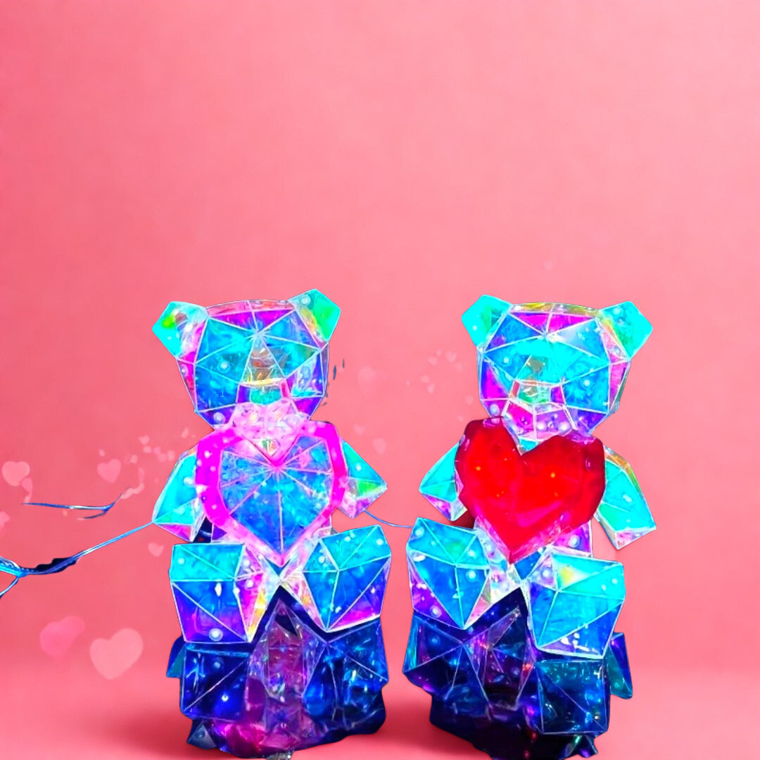 Teddy Bear Heart Light Lamp Gifts Ideas