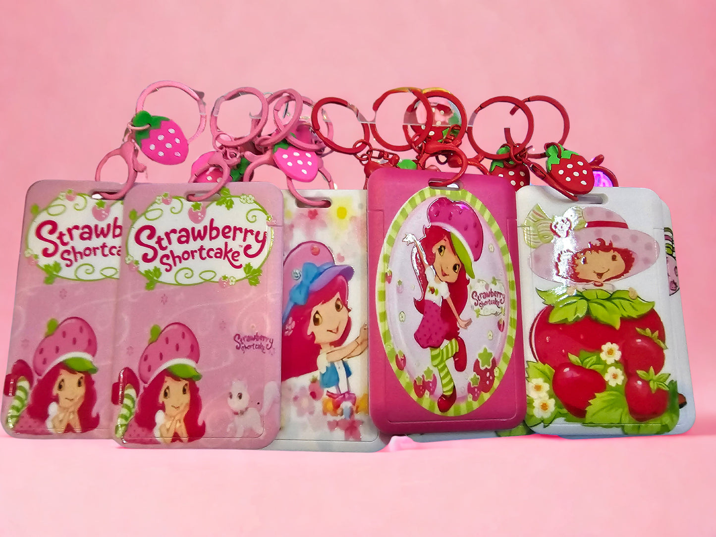 ID Keychains Holders Strawberry S Huntrx Lover's Gifts Ideas