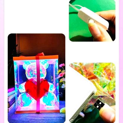 Teddy Bear Heart Light Lamp Gifts Ideas