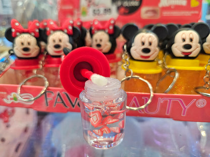 Lip Gloss Keychain Favor B Minnie Head