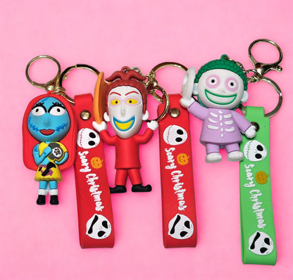 Spooky 3D Keychains Terror Cartoons