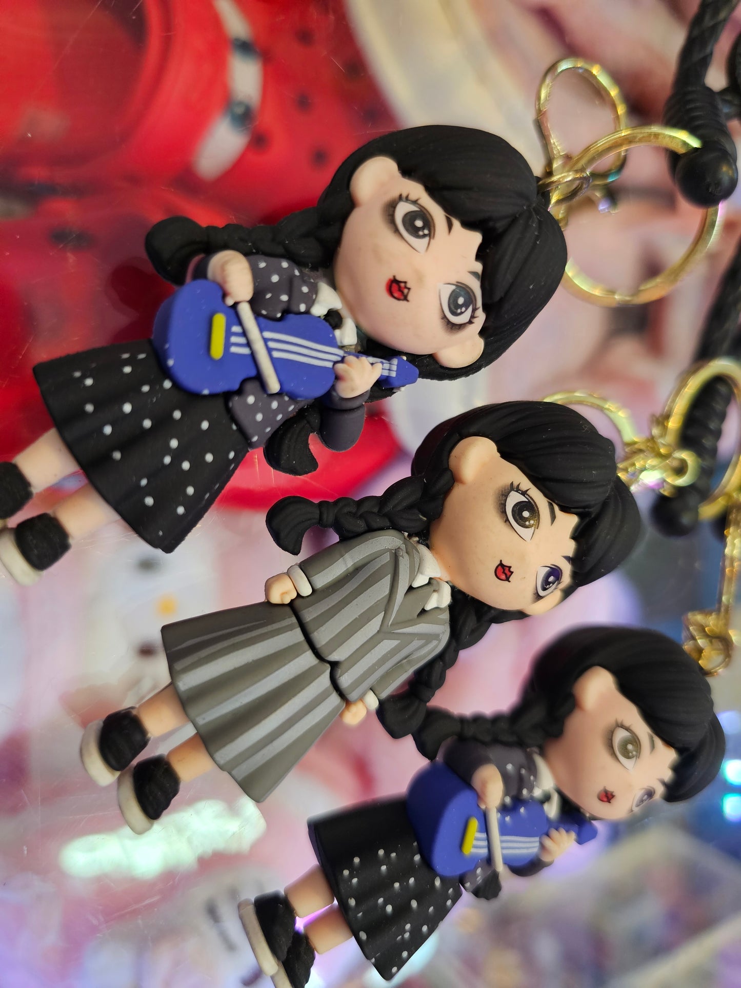 Wednesday Merlina 3D Keychains