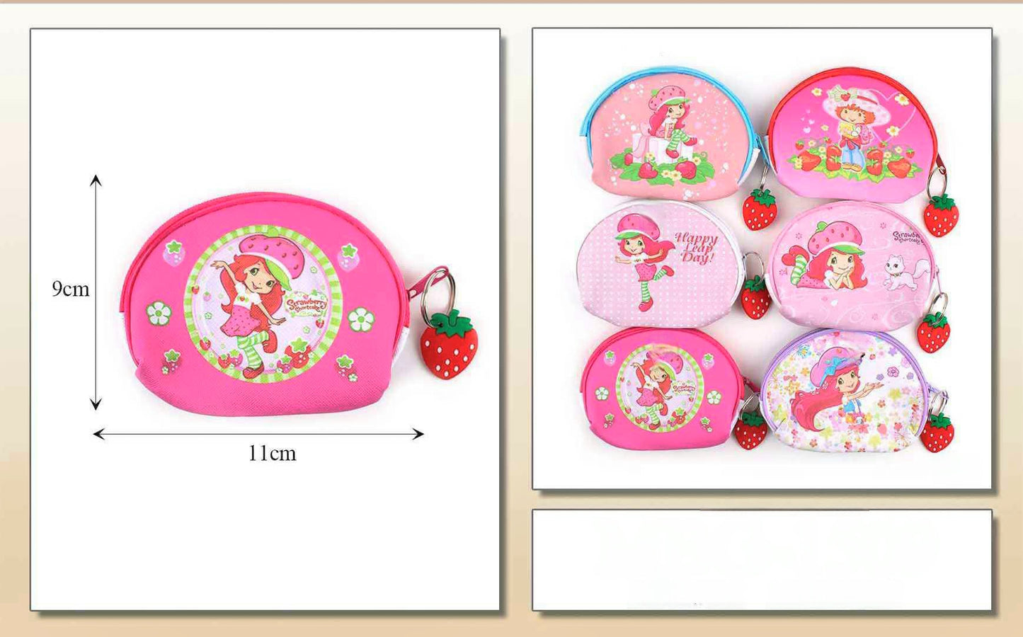Coin Bags Cute Strawberry Shortcake