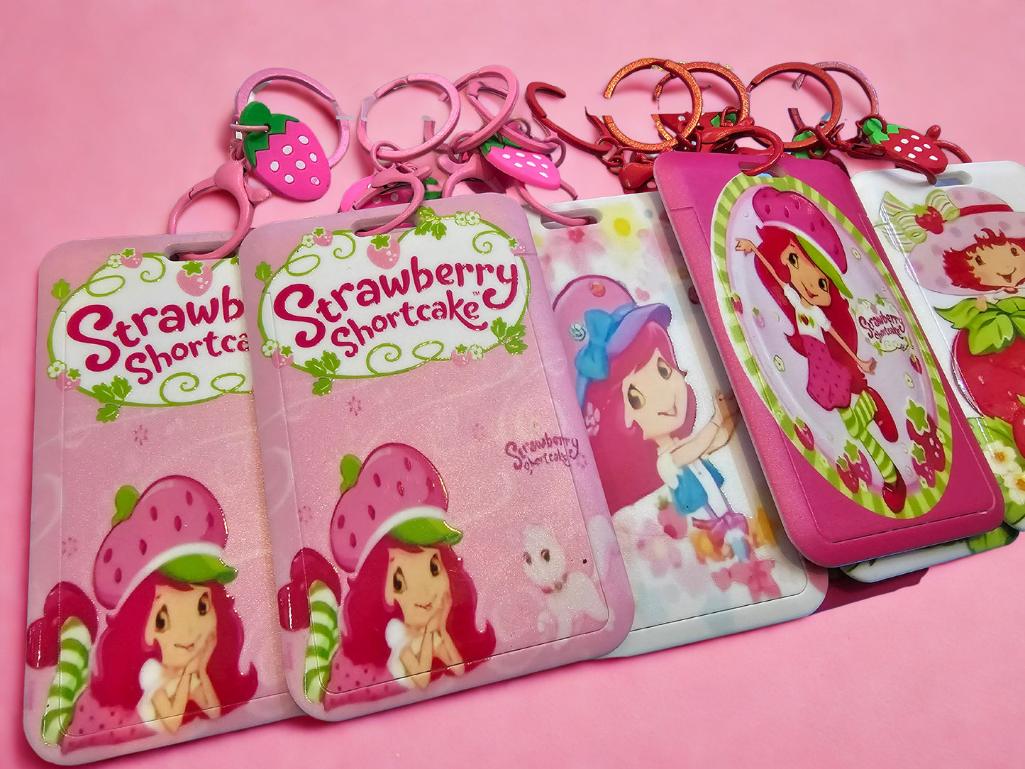 ID Keychains Holders Strawberry S Huntrx Lover's Gifts Ideas